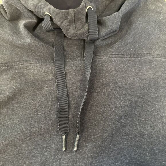 Lululemon Womens Hoodie Hooded Sweatshirt Pullover Size‎ 8 Navy Blue *Small Hole - Picture 7 of 8
